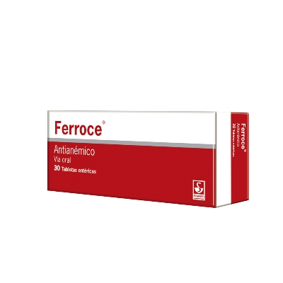 FERROCE HIERRO VITAMINA C 300-50MG TAB X 30